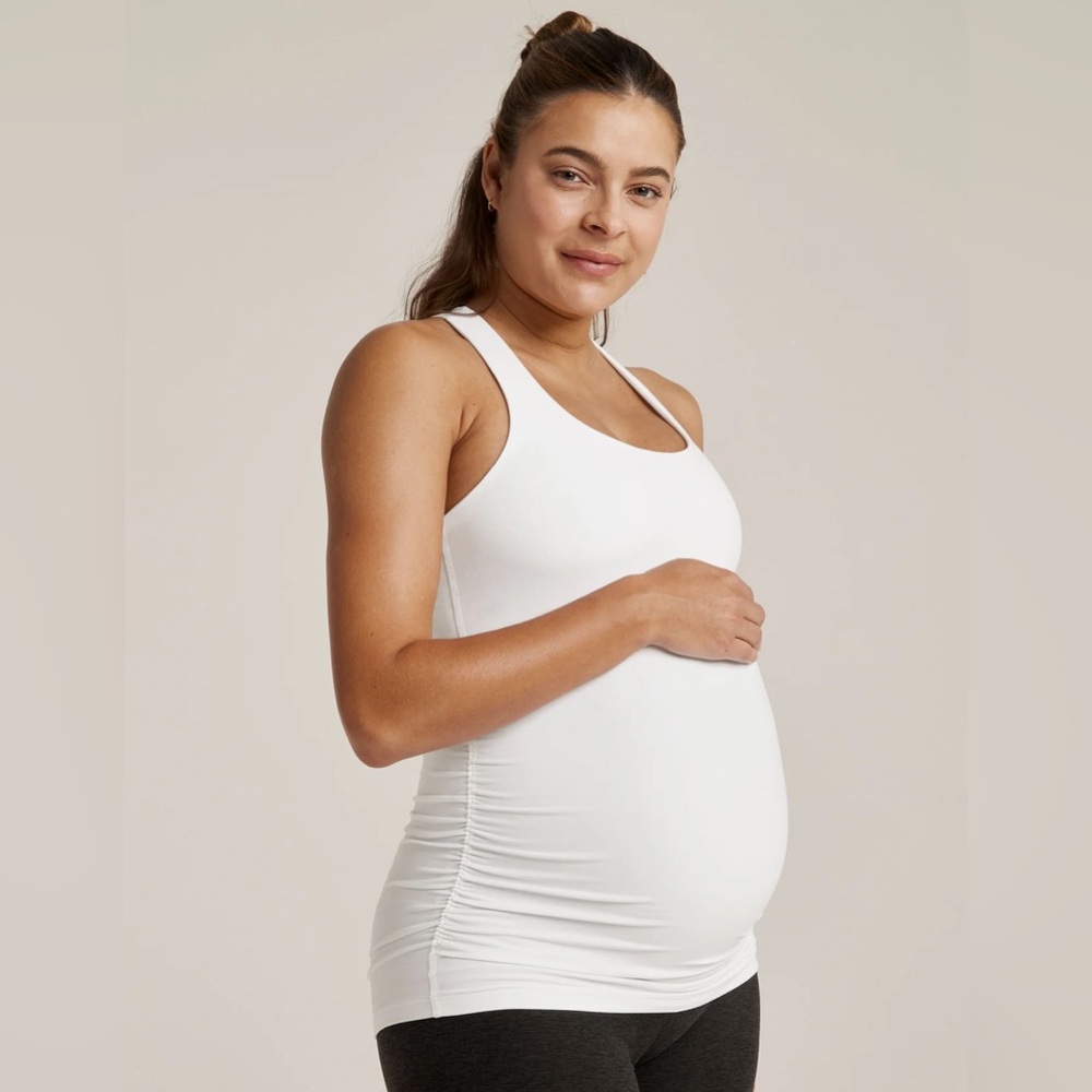 Beyond Yoga Spacedye Bases Covered Maternity Tank size M cloud white